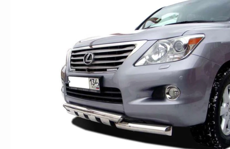 Защита переднего бампера G d76 мм для Lexus LX III Рестайлинг  Юко LLX.570.13.05