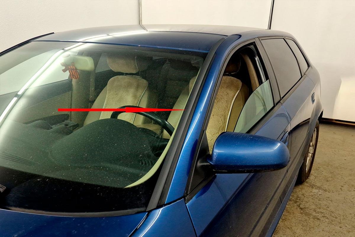 Дефлектор (водосток) лобового стекла для Audi A3 II (8P) Рестайлинг 1