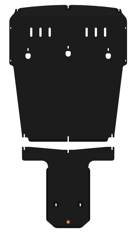 Защита картера и КПП (2 части) для Porsche Panamera II Рестайлинг