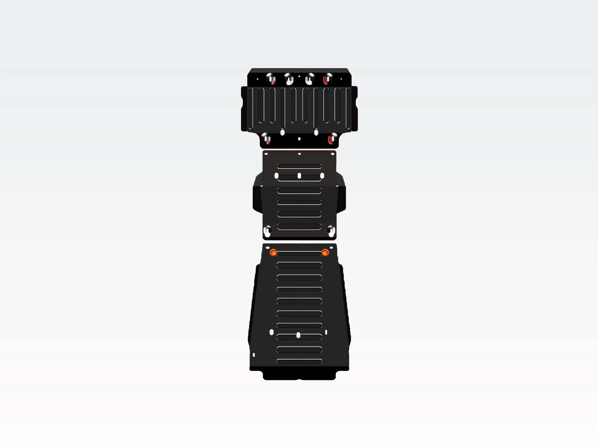 Защита картера и КПП (3 части) для Toyota Tundra II Черный