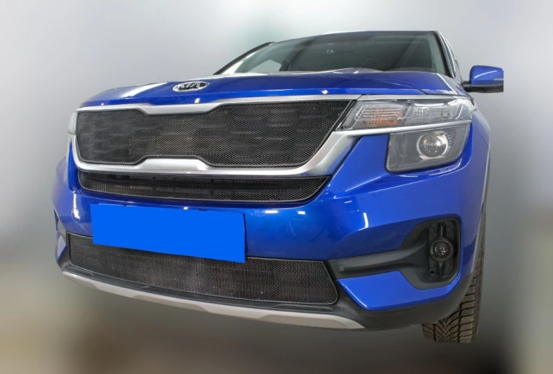 Комплект сеток black верх, низ, центр для Kia Seltos I Черный Стрелка 11 KSEL20.top2.black-KSEL20.bot.black-KSEL20.mid.black