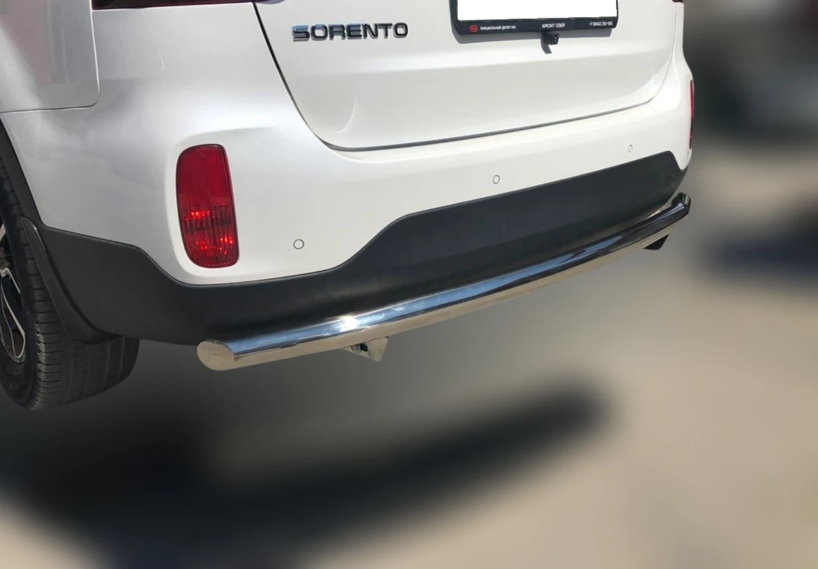 Защита заднего бампера d60 мм для Kia Sorento II Рестайлинг  Юко KSR.13.11