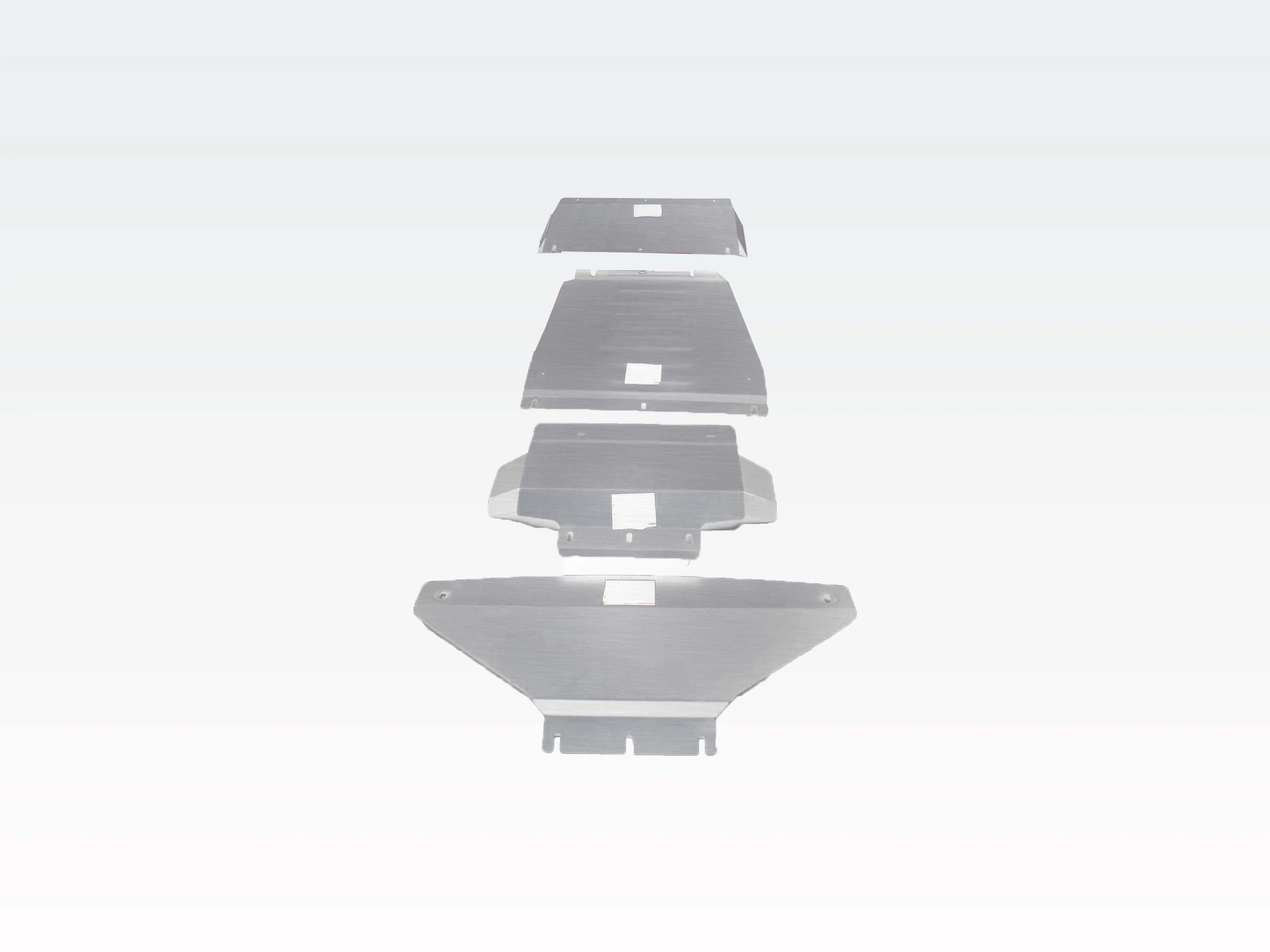 Защита радиатора, Картер, КПП и рк (4 части) Алюминий 3мм для Kia Mohave I