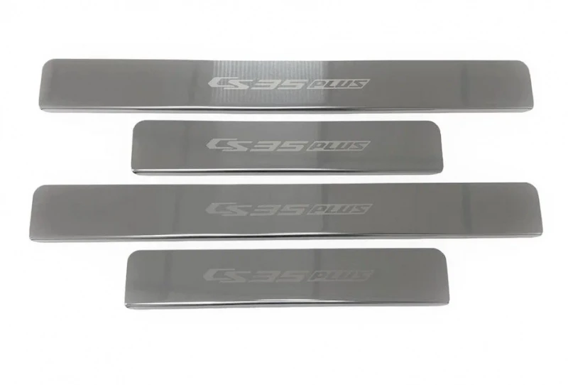 Накладки на пороги из нержавеющей стали 4шт. для Changan CS35PLUS I  INOX INOX.CHAN.CS35P.2019.ST