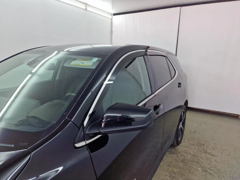 Дефлекторы окон 2D с хром накладками 4 шт. для Chevrolet Equinox III Черный Стрелка 11 2D217-4C.S11