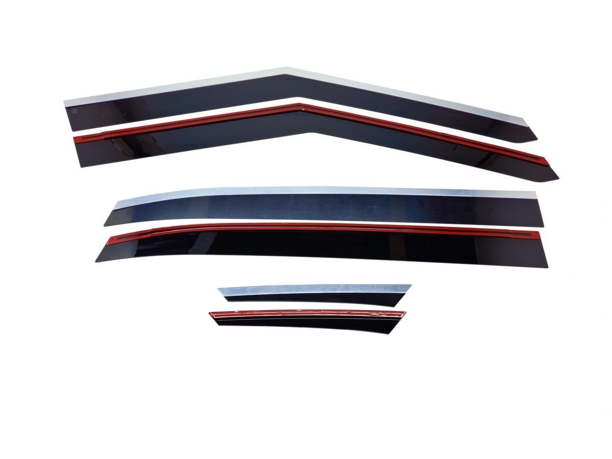 Дефлекторы окон 2D с хром накладками 6 шт. для GAC GS4 I