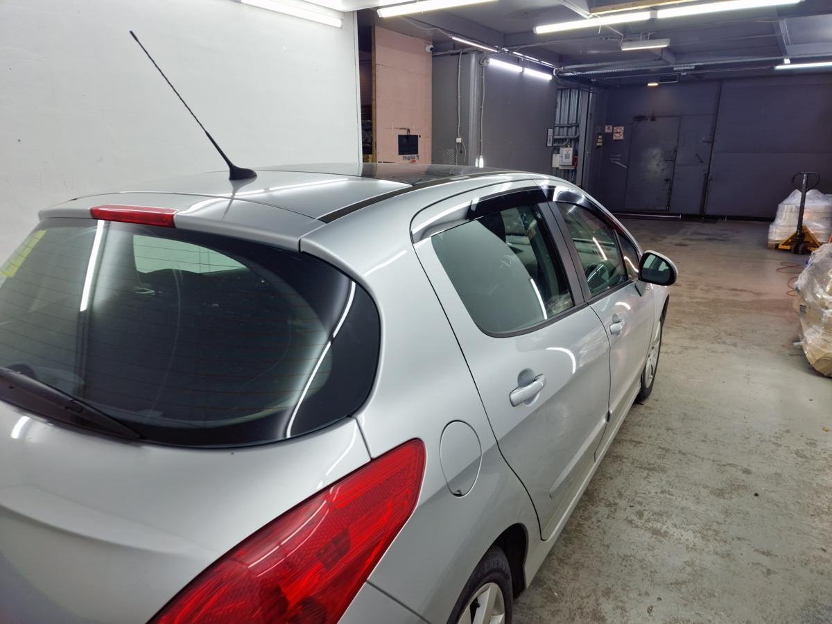 Дефлекторы окон 2D с хром накладками 4 шт. для Peugeot 308 I Рестайлинг