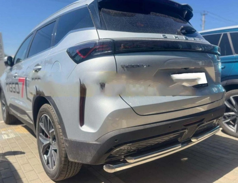 Защита заднего бампера двойная d60/42 мм для Chery Tiggo 7L I  Юко CTG.7L.25.16