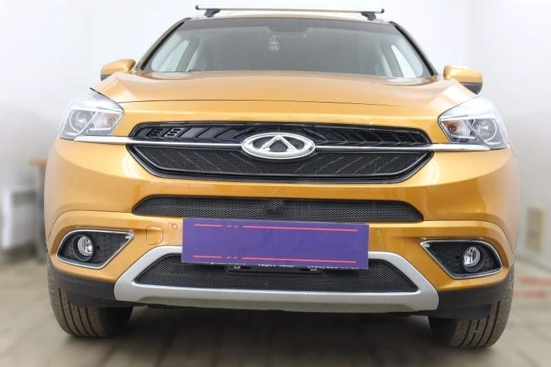 Комплект сеток black верх, низ и центр для Chery Tiggo 7 I Черный Стрелка 11 CHTIG7.top.black-CHTIG7.bot.black-CHTIG7.mid.black