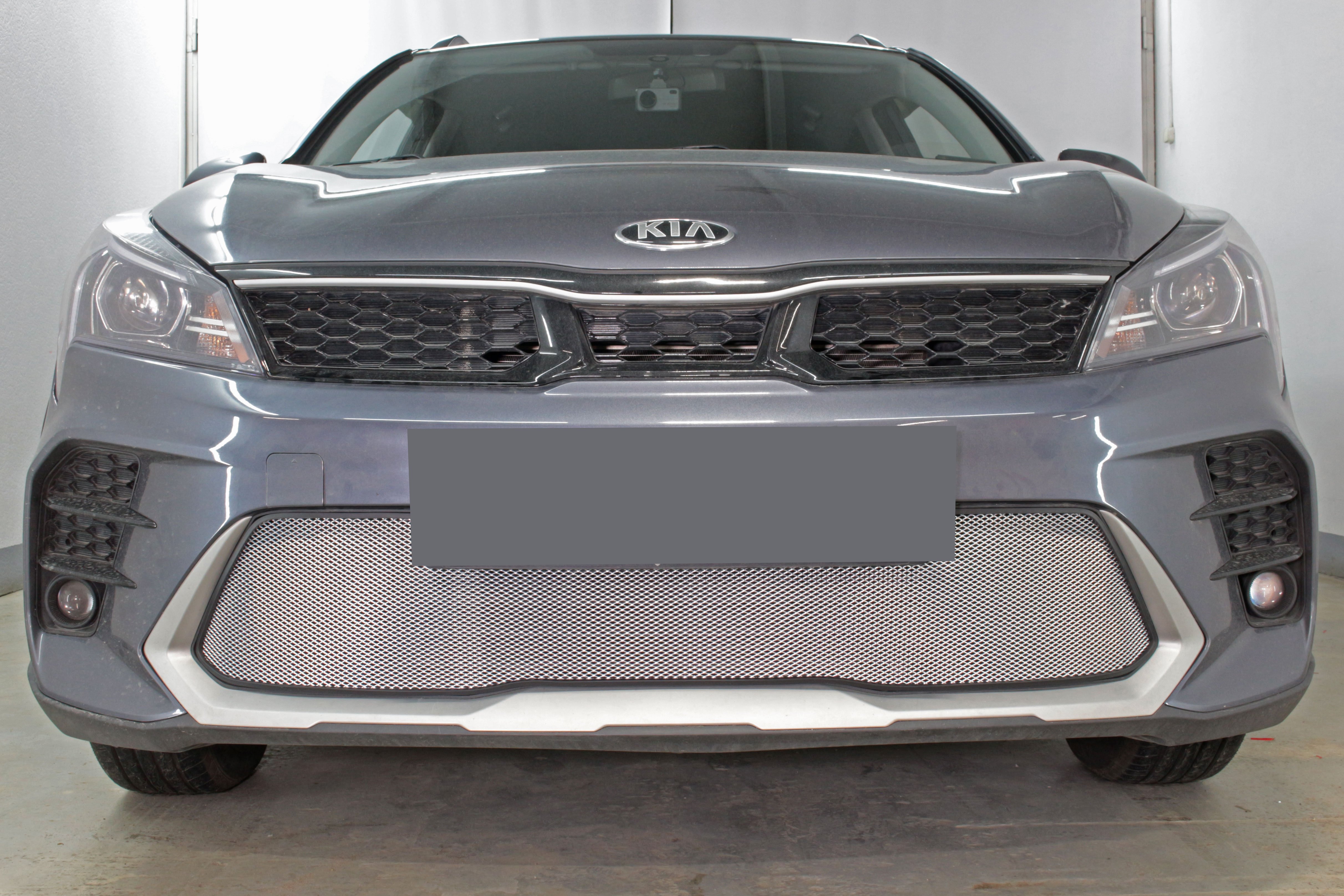 Защитная сетка радиатора низ для Kia Rio X (X-Line) I Рестайлинг