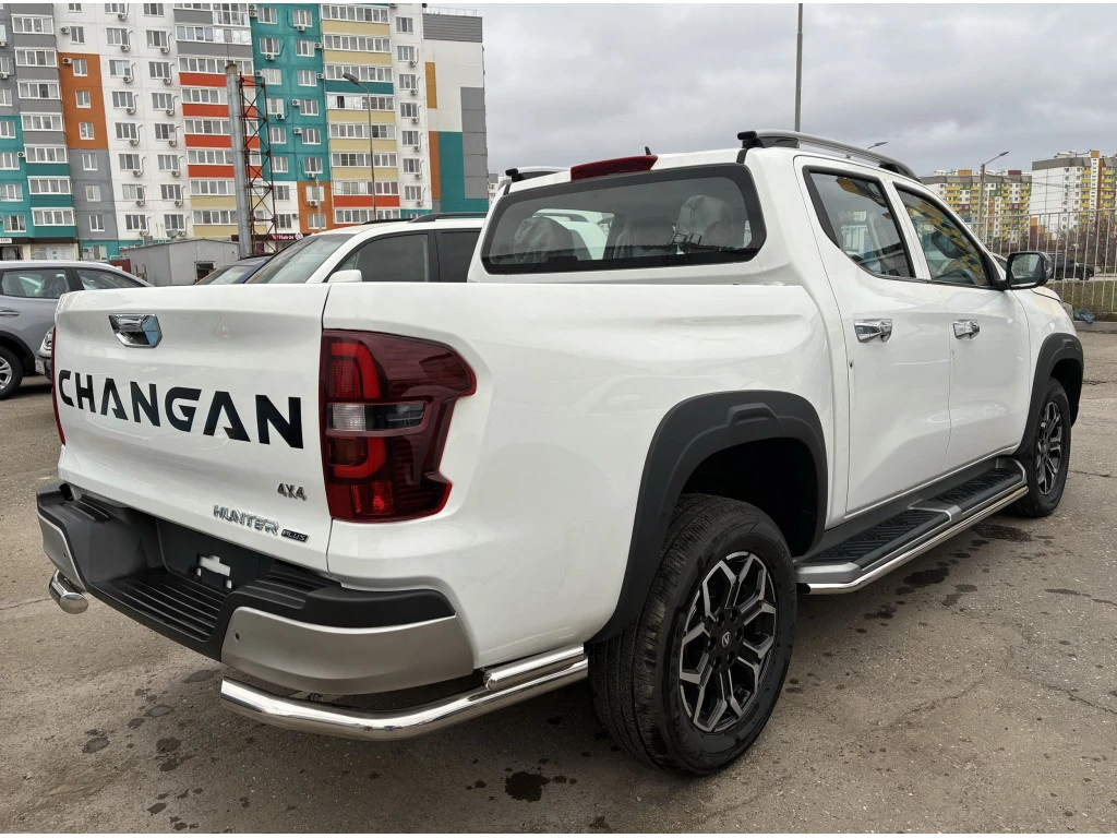 Защита заднего бампера угловая двойная d60/42 мм для Changan HUNTER PLUS  Юко CGHTP.22.20