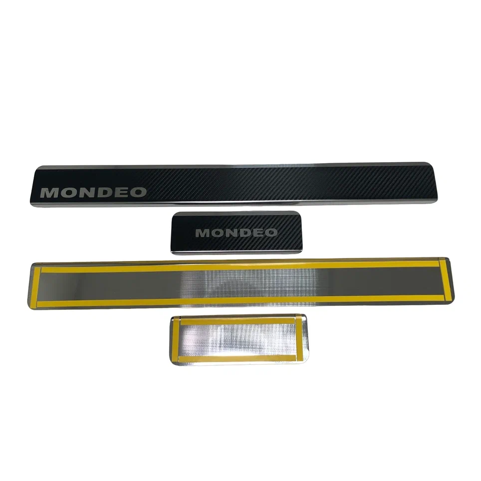 Накладки на пороги нержавеющая сталь под карбон 4шт. для Ford Mondeo V Рестайлинг
