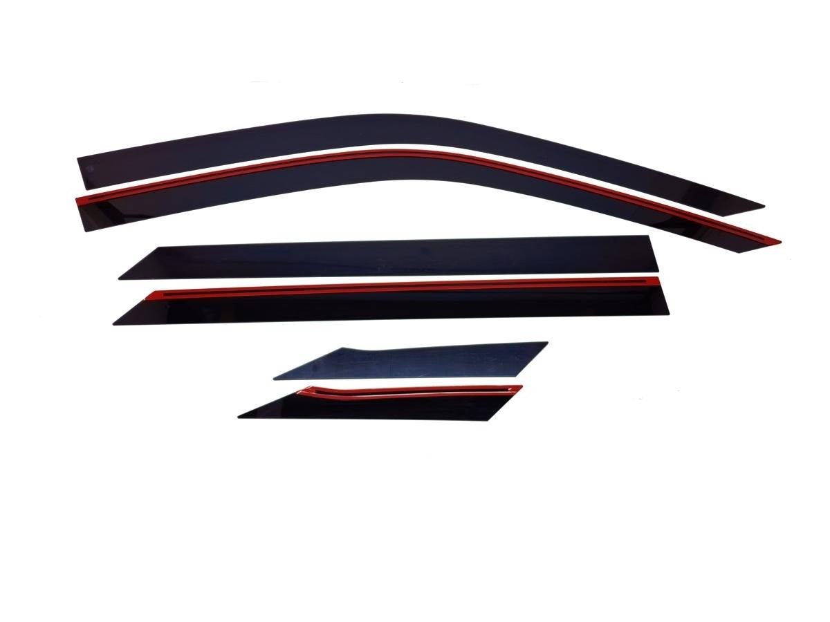 Дефлекторы окон 2D 6 шт. для Peugeot 2008 II