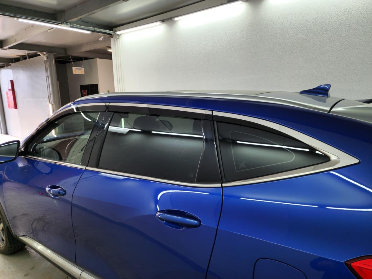 Дефлекторы окон с хром накладками 2D 6 шт для Haval F7 I