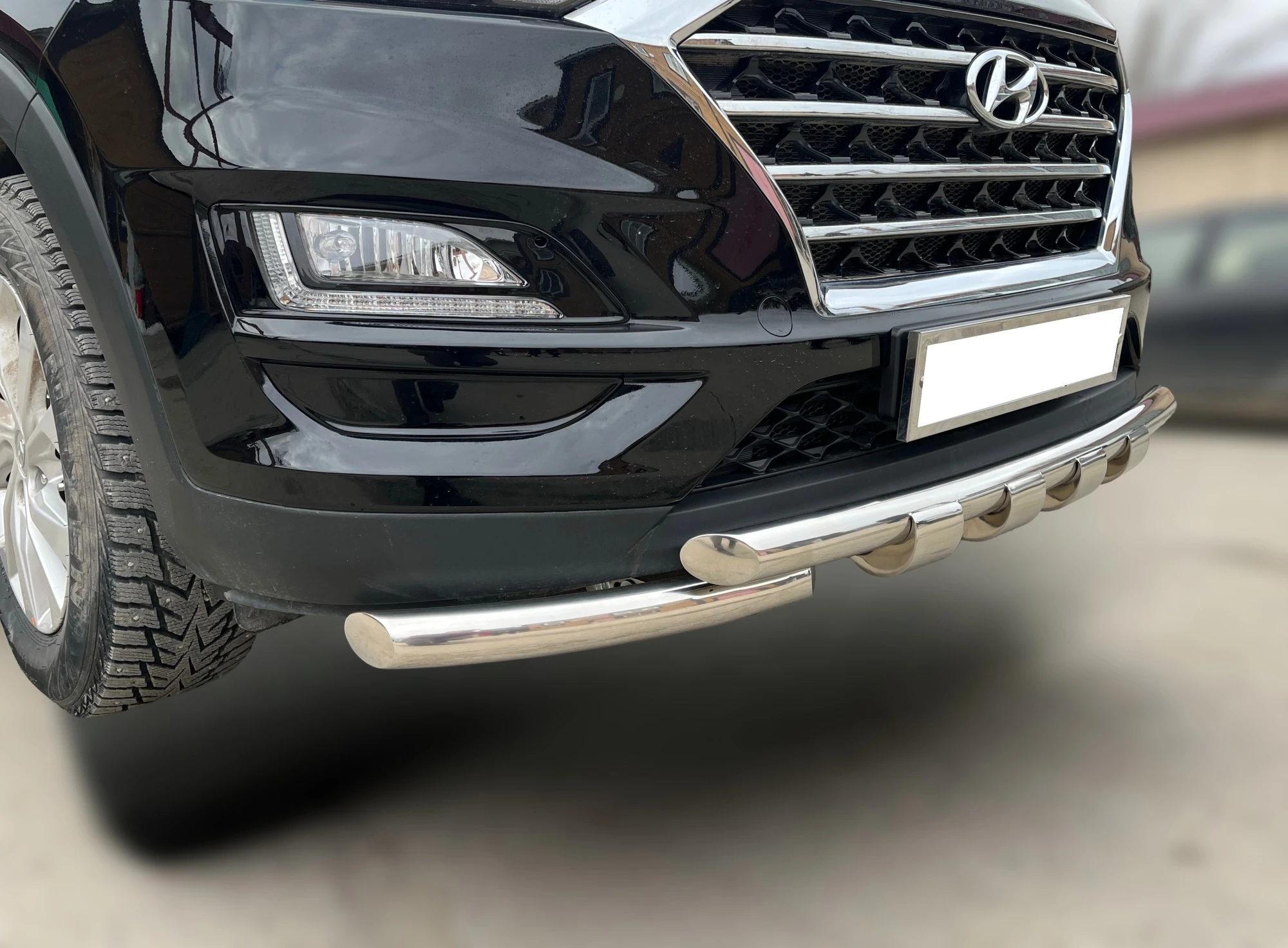 Защита переднего бампера G d53/53 мм для Hyundai Tucson III Рестайлинг  Юко HTUC.18.05-1