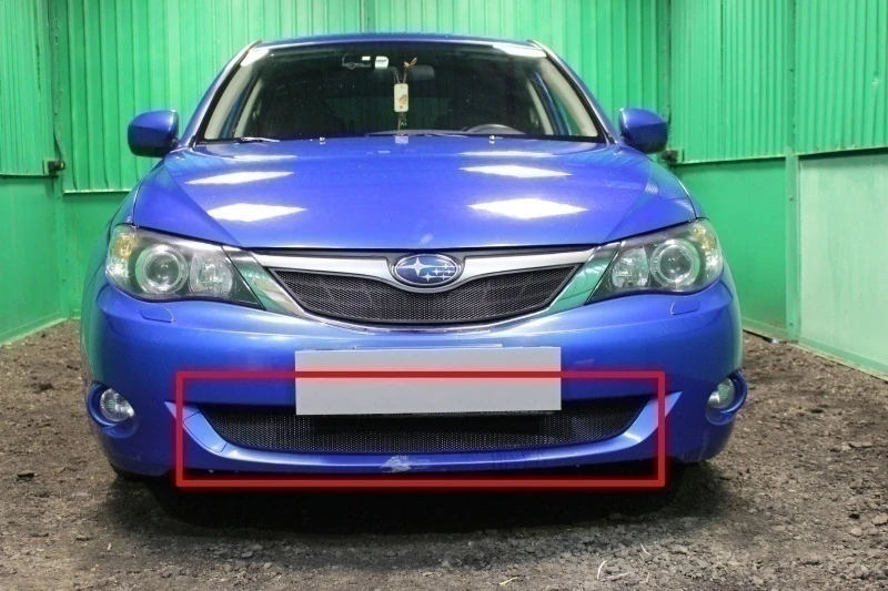 Защитная сетка радиатора низ для Subaru Impreza III Черный Стрелка 11 SUBIMP07.bot.black