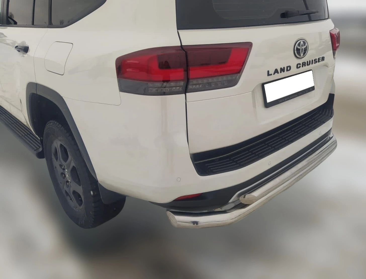 Защита заднего бампера двойная d76/60 мм для Toyota Land Cruiser 300 Series  Юко TLCGRS300.21.16