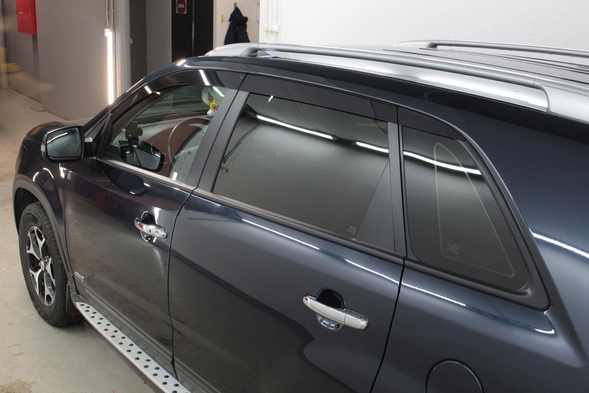 Дефлекторы окон 2D 6 шт для Kia Sorento II Рестайлинг