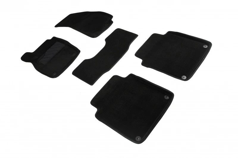 Коврики 3D ВОРС в салон для Audi A8 IV (D5) Черный Seintex 90245