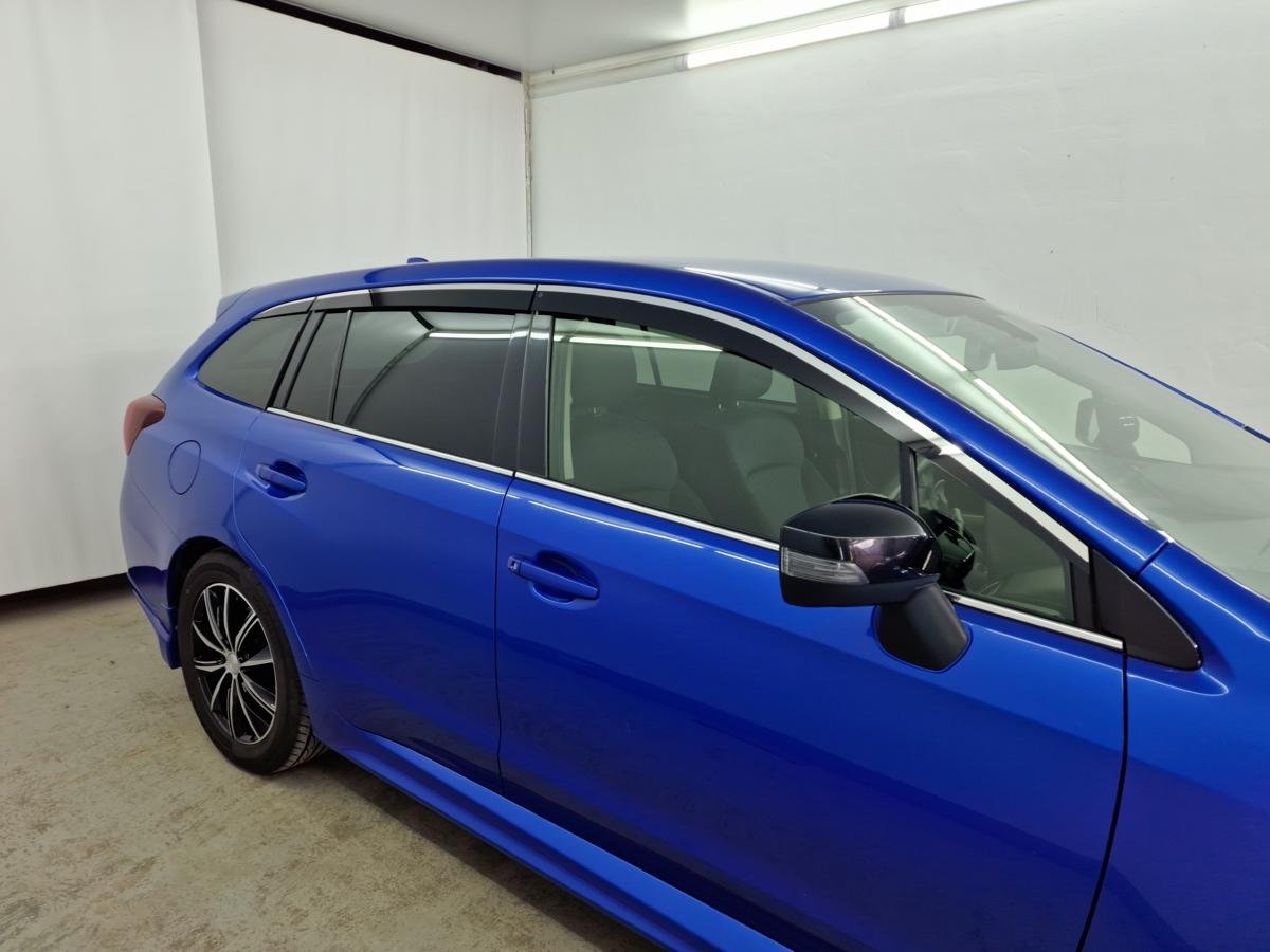 Дефлекторы окон 2D с хром накладками 6 шт. для Subaru Levorg I