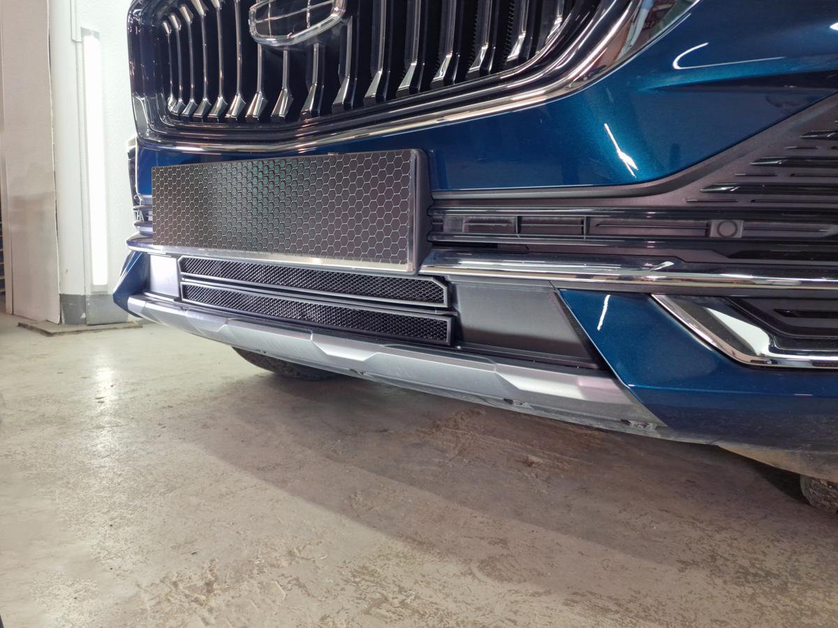 Защитная сетка радиатора низ 2 части для Geely Monjaro