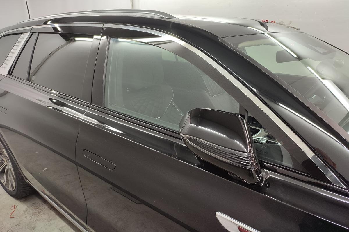 Дефлекторы окон с хром накладками 2D 6 шт для Hongqi E-HS9