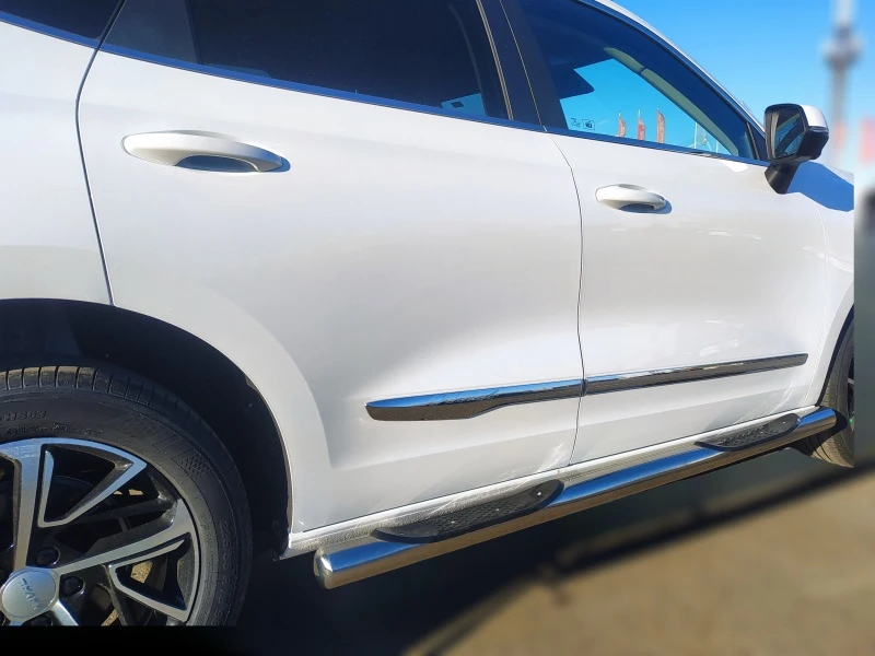 Пороги труба с проступью d76 мм для Haval Jolion I  Юко HVJ.21.93