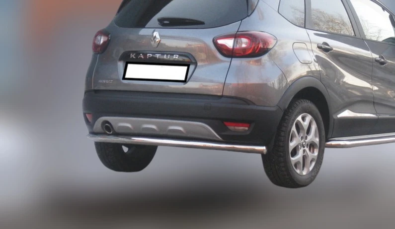 Защита заднего бампера d60 мм для Renault Kaptur I  Юко RK.17.11