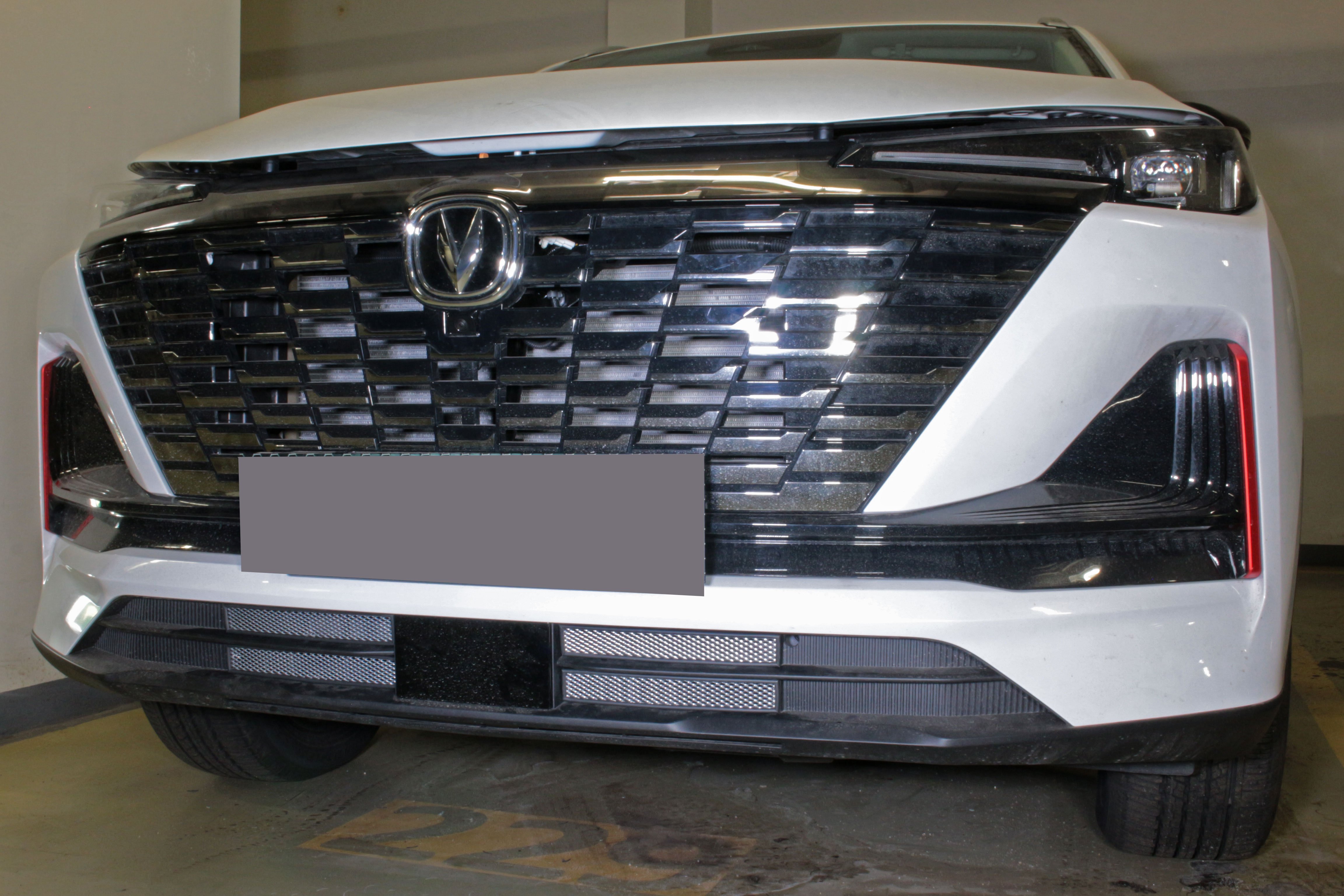 Защитная сетка радиатора низ 4 части для Changan CS55PLUS I Рестайлинг