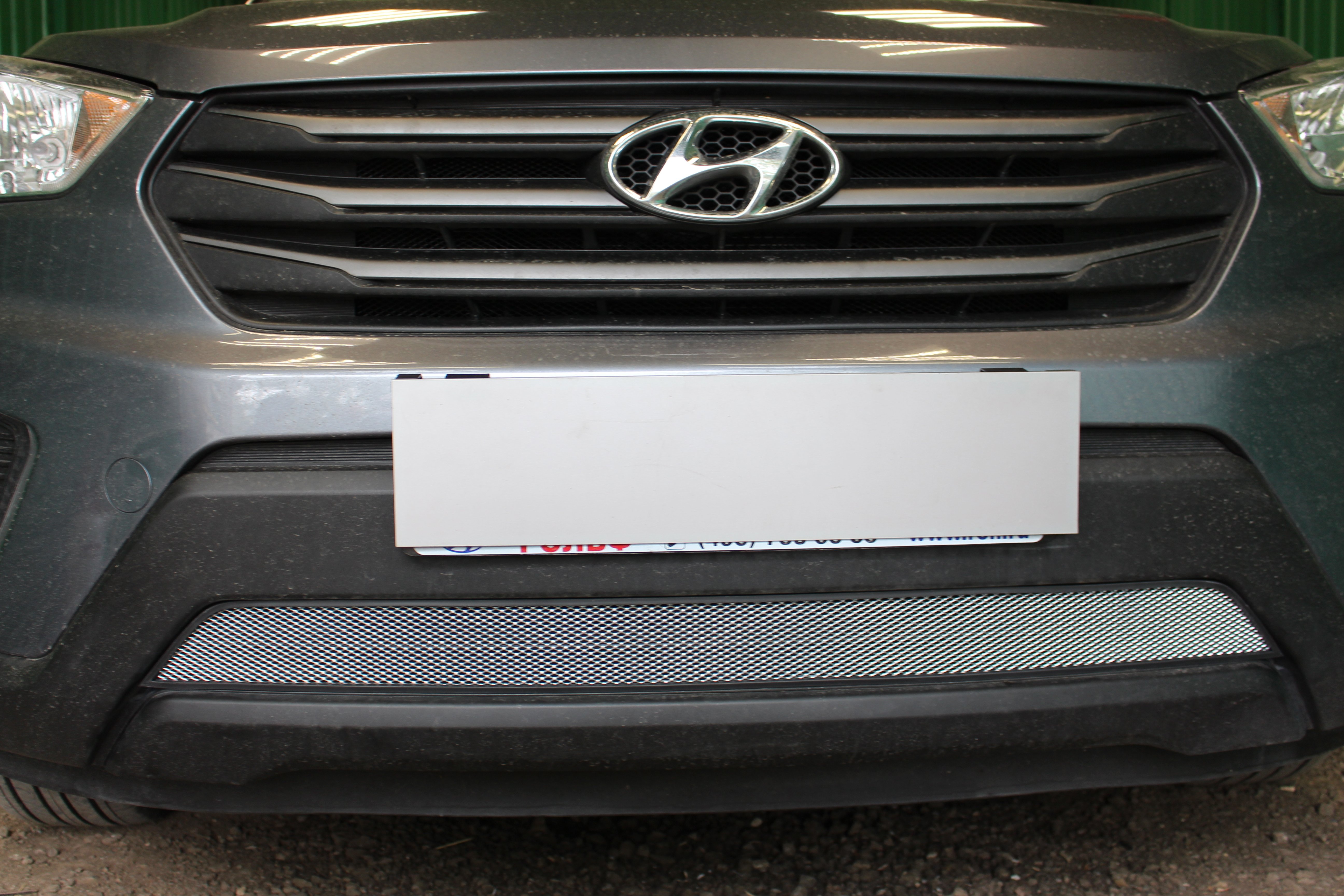 Защитная сетка радиатора низ для Hyundai Creta I