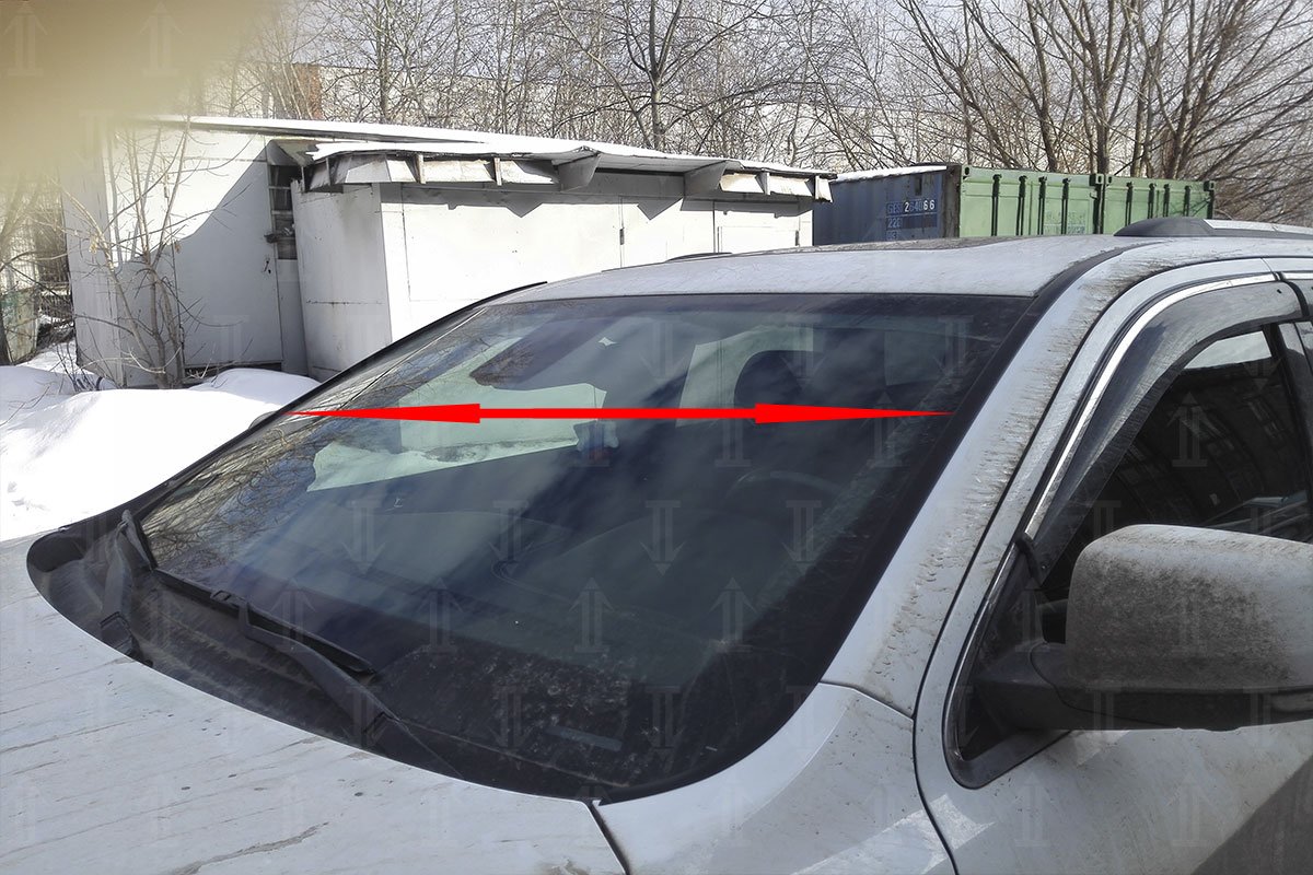 Дефлектор (водосток) лобового стекла для Jeep Grand Cherokee IV (WK2) Рестайлинг