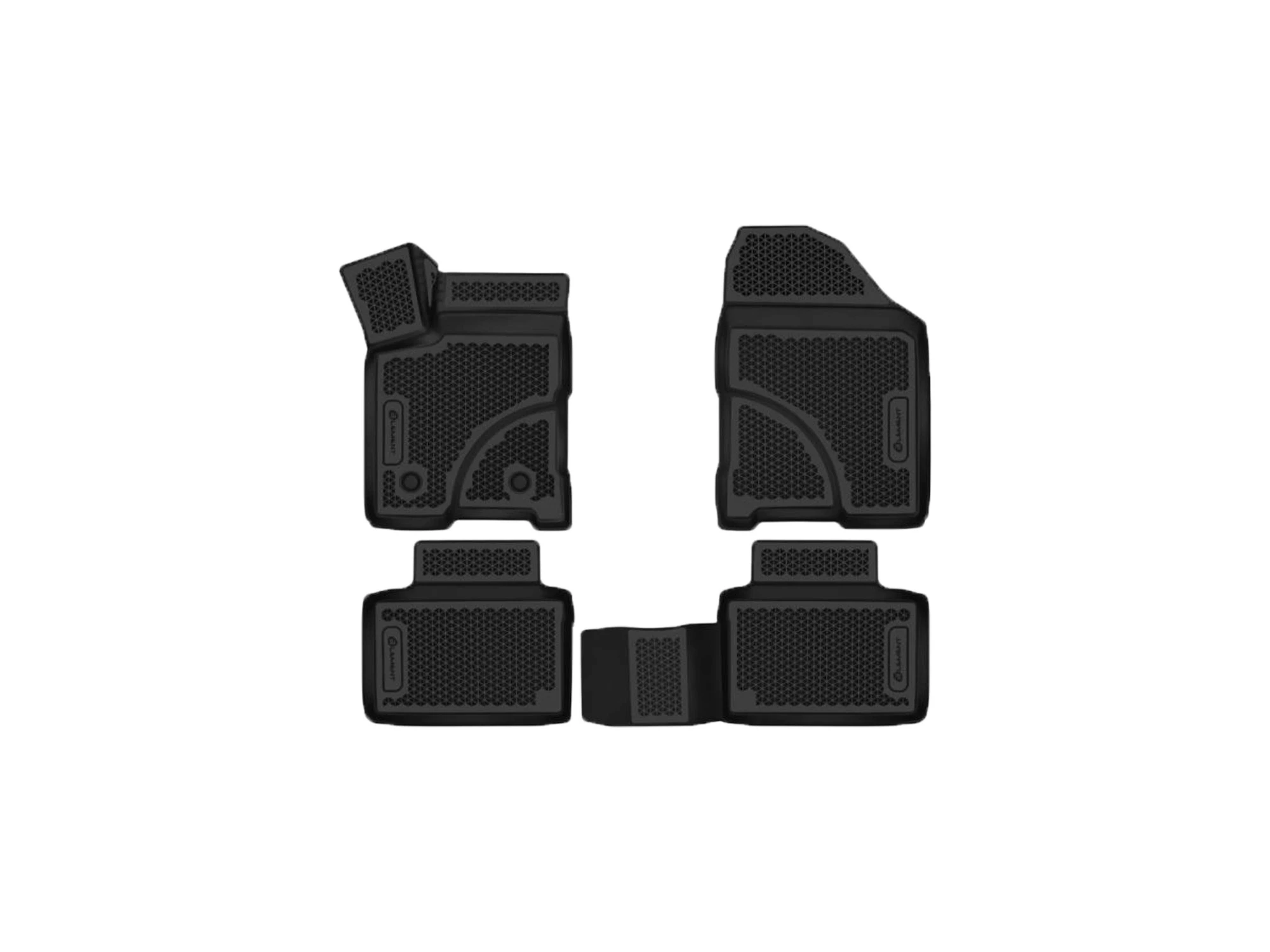 Коврики 3D в салон полиуретан 4шт для LADA (ВАЗ) Vesta I Черный Element EVA.ELEMENT3DA16605210k