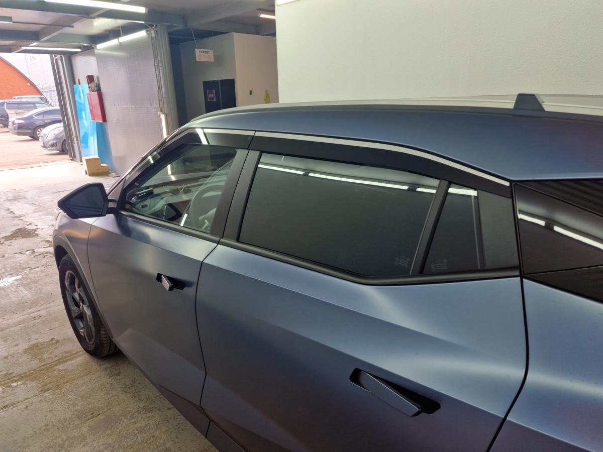 Дефлекторы окон 2D с хром накладками 4 шт. для GAC GS3 I