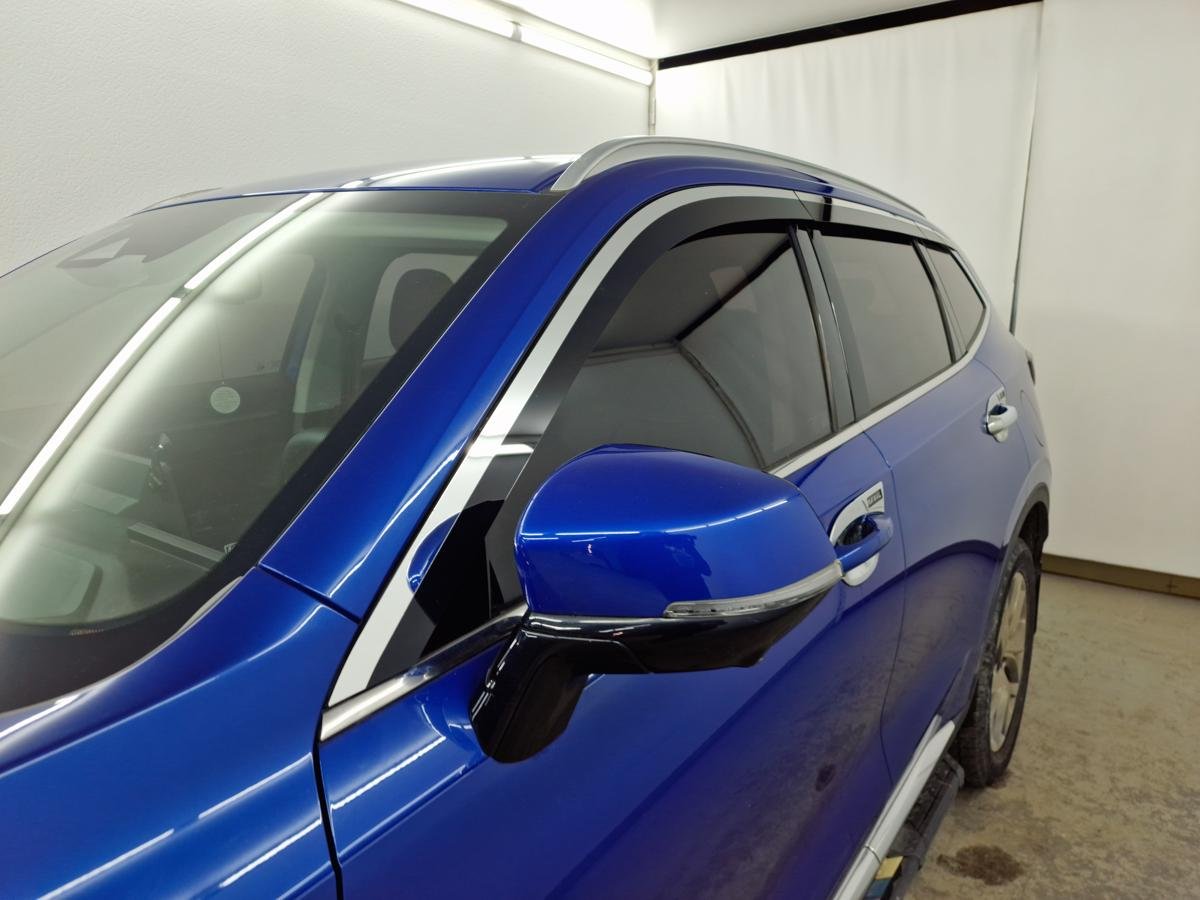 Дефлекторы окон 2D с хром накладками 6 шт. для Haval H6 II