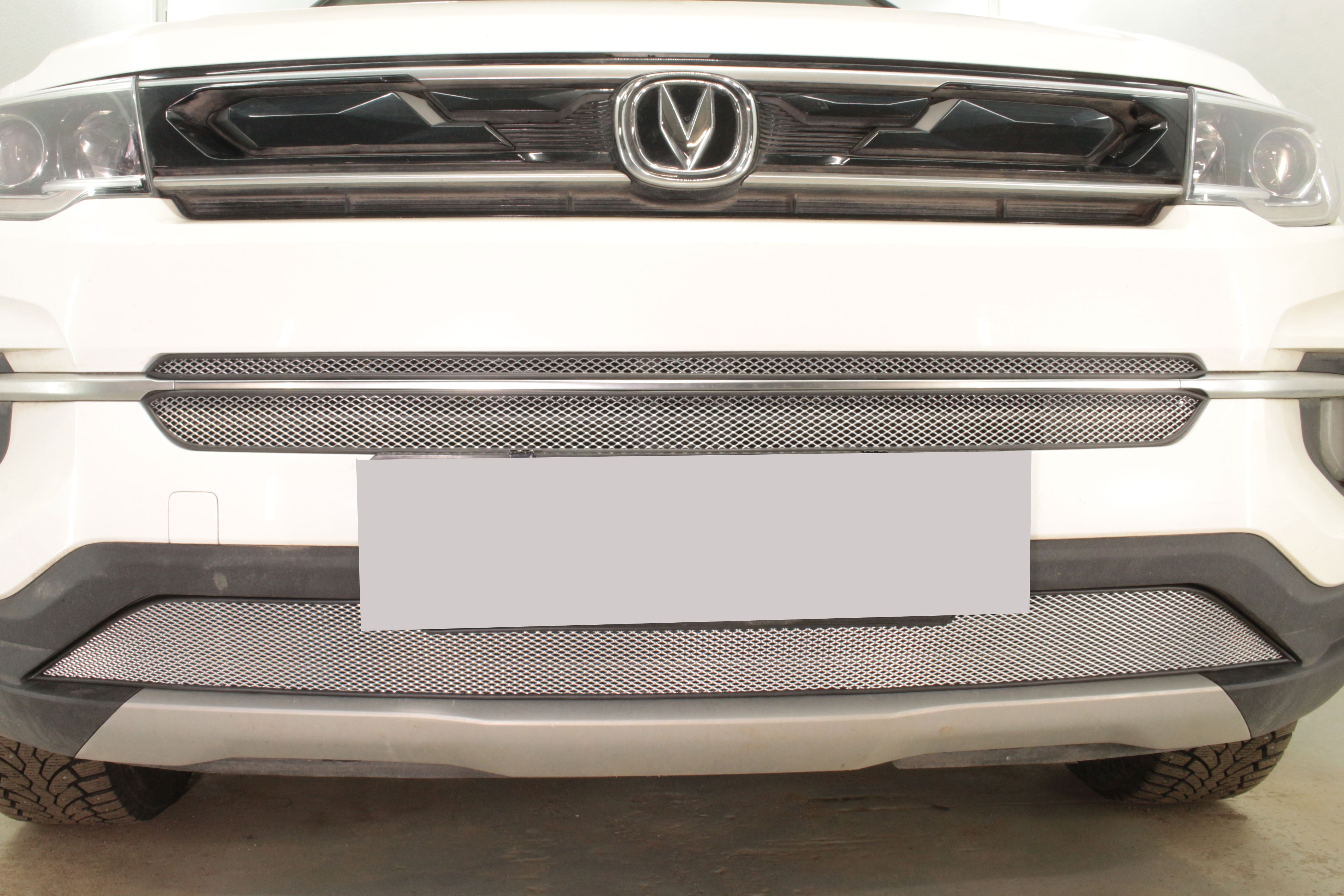 Защитная сетка радиатора верх 2 части для Changan CS35PLUS I