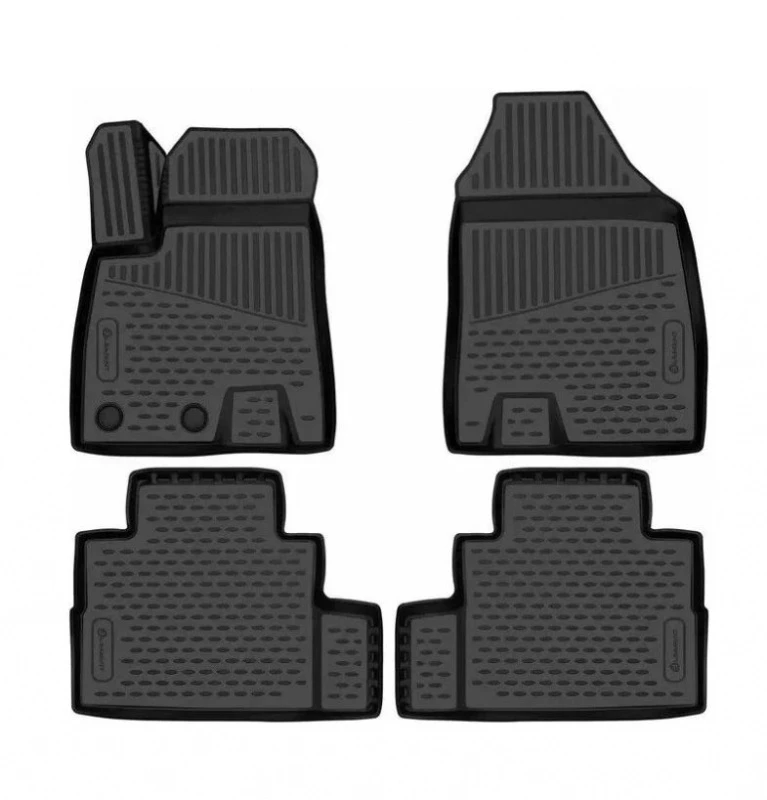 Коврики 3D в салон полиуретан 4шт для Jetour T2 Черный FORMAT FORMAT.3DAN0668210k