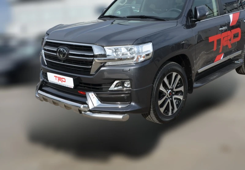 Защита переднего бампера G d76 мм для Toyota Land Cruiser 200 Series Рестайлинг 2  Юко TLCTRD200.19.05