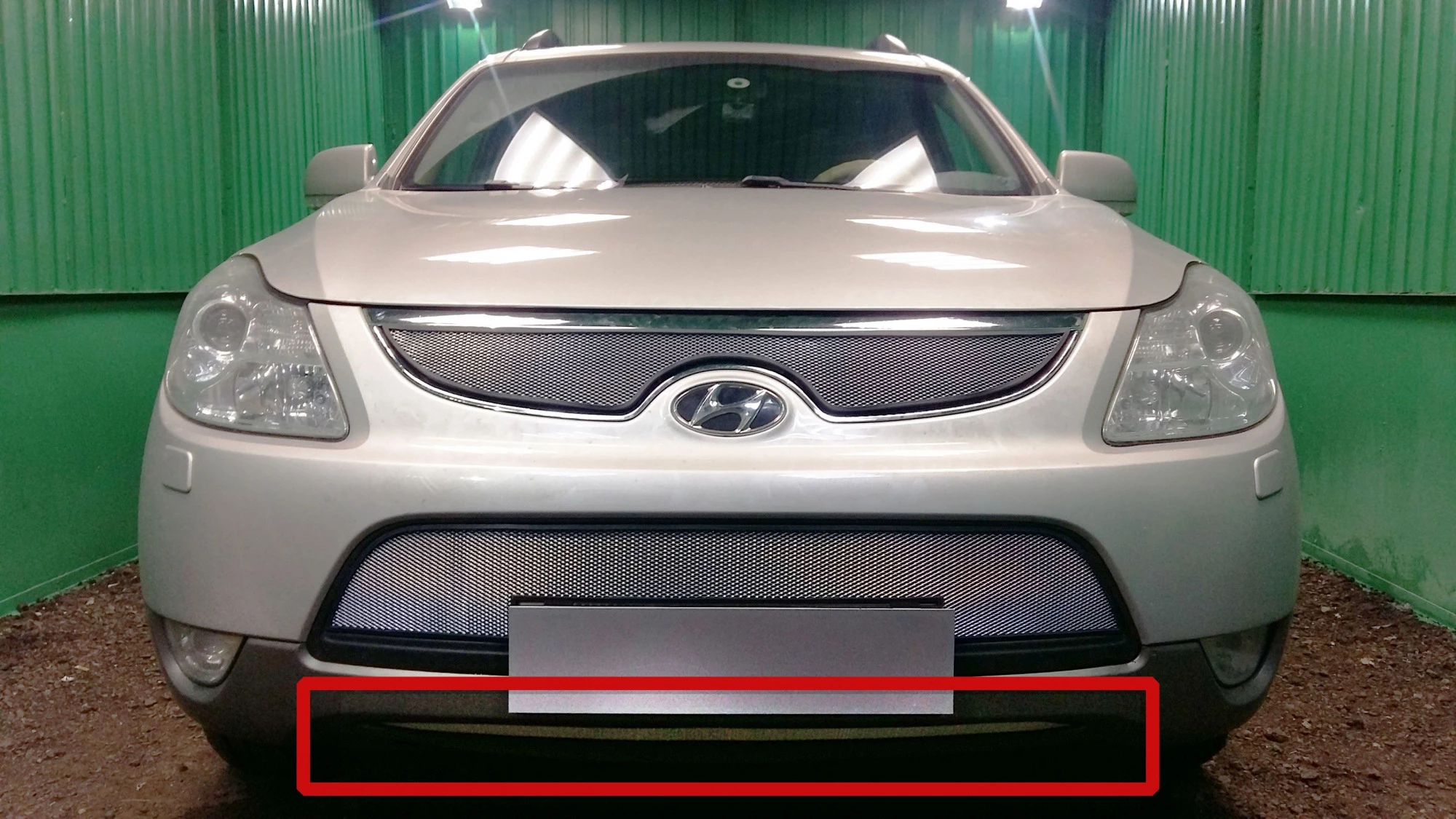 Защитная сетка радиатора низ для Hyundai ix55