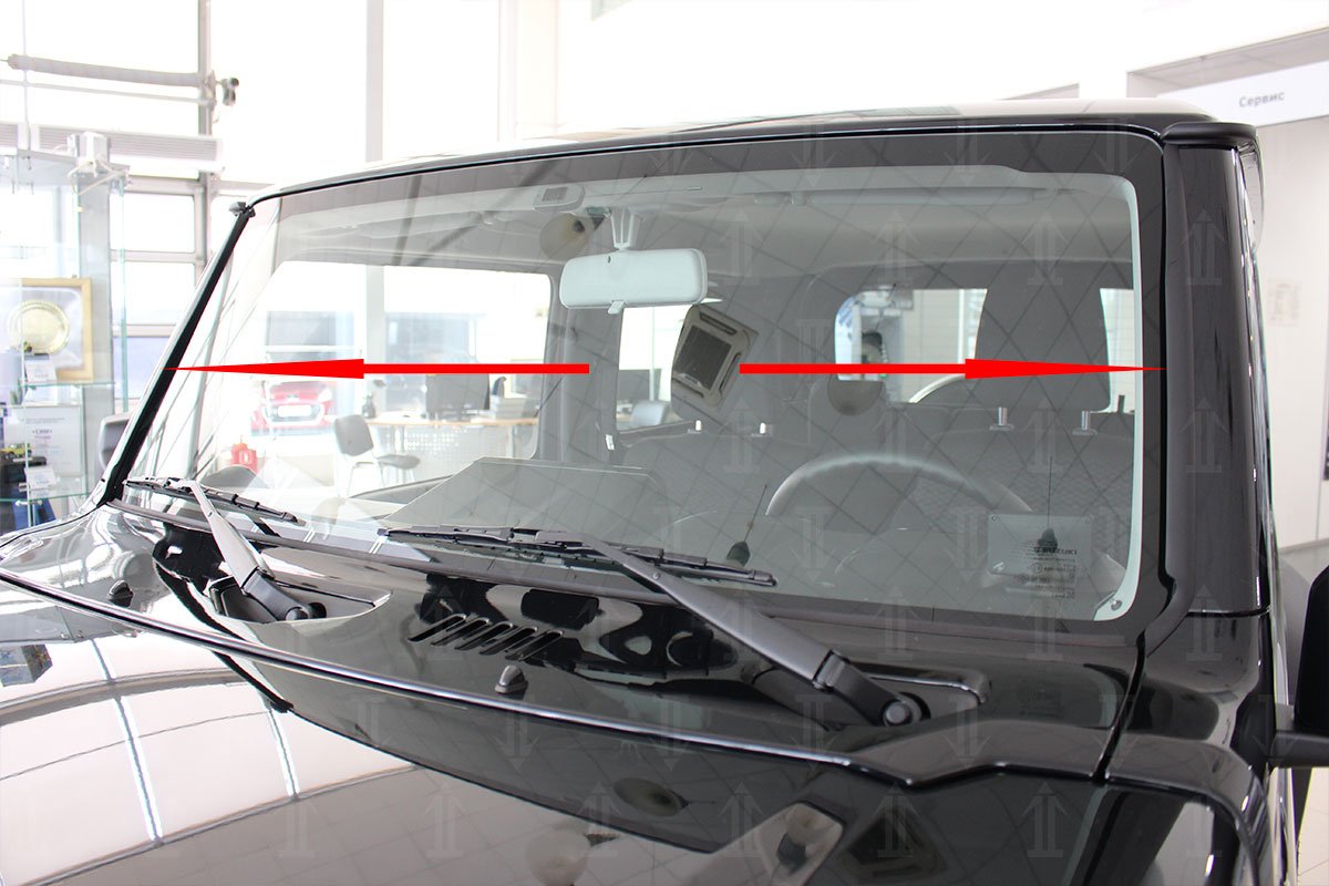 Дефлектор (водосток) лобового стекла для Suzuki Jimny IV