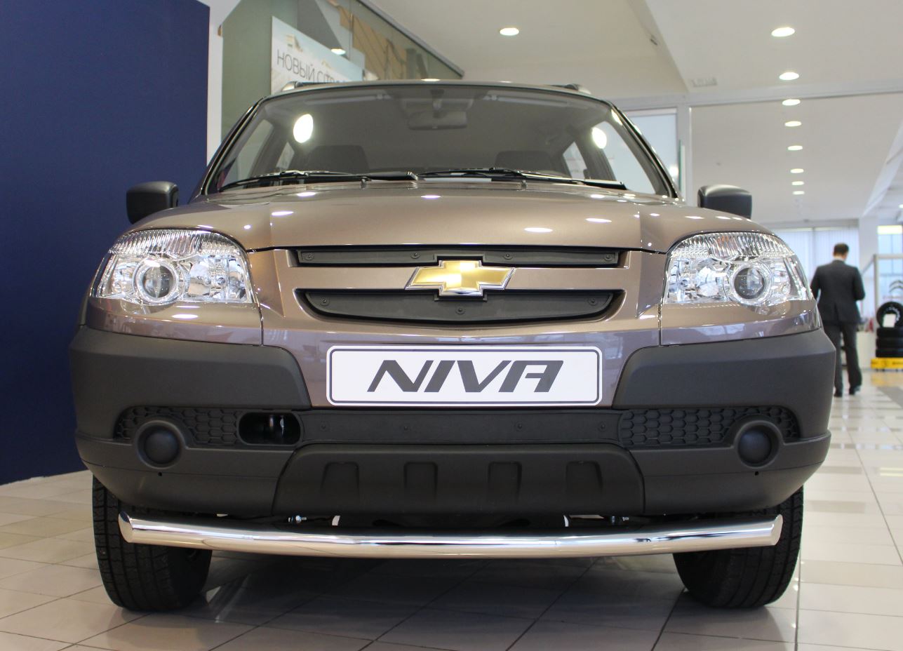 Зимняя заглушка радиатора к съемной сетке (3 части) для Chevrolet Niva I Рестайлинг