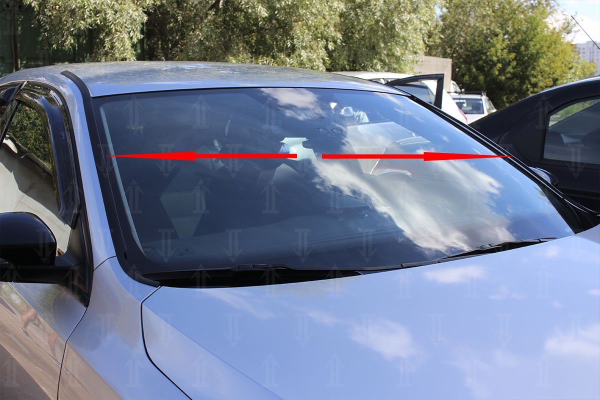 Дефлектор (водосток) лобового стекла для Volkswagen Jetta V