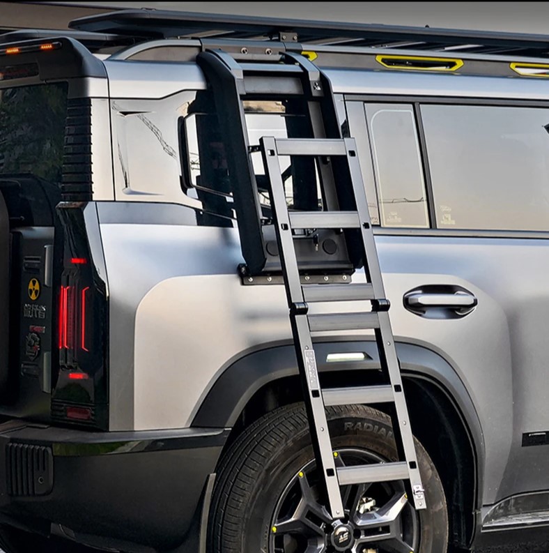 Боковая складная алюминиевая лестница для Jetour T2