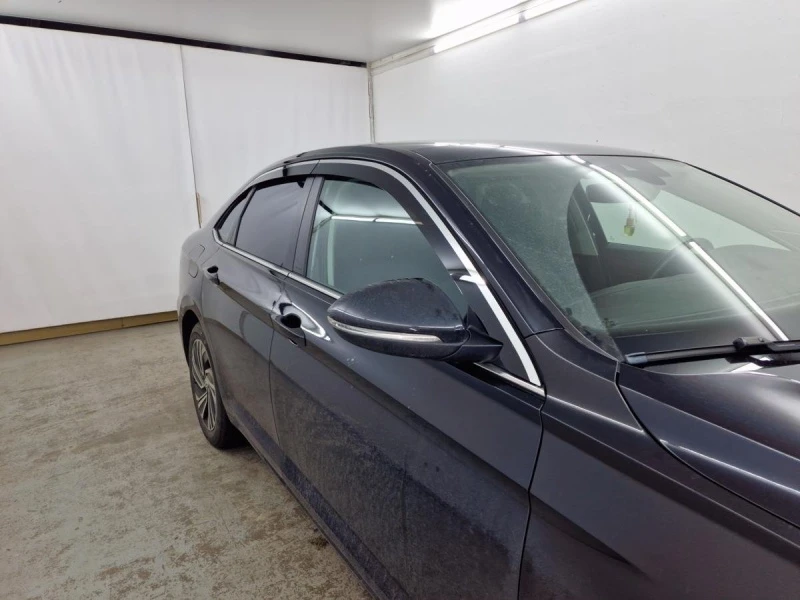 Дефлекторы окон 2D с хром накладками 6 шт. под наклоном для Volkswagen Jetta VII Рестайлинг Хром Стрелка 11 2D399-6C.S11