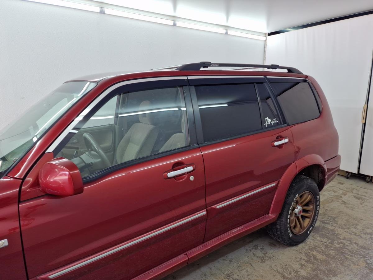 Дефлекторы окон 2D с хром накладками 6 шт. для Suzuki Grand Vitara XL-7 I Рестайлинг