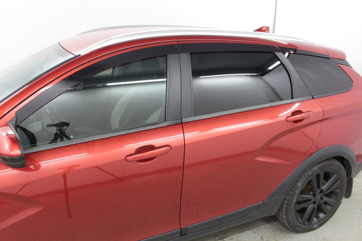 Дефлекторы окон 2D 6 шт (для кузова универсал) для LADA (ВАЗ) Vesta I