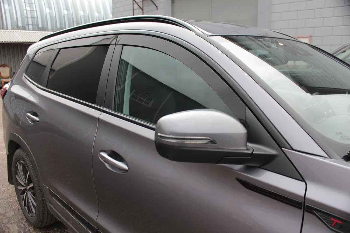 Дефлекторы окон 2D 6 шт. под наклоном для Chery Tiggo 8 Pro