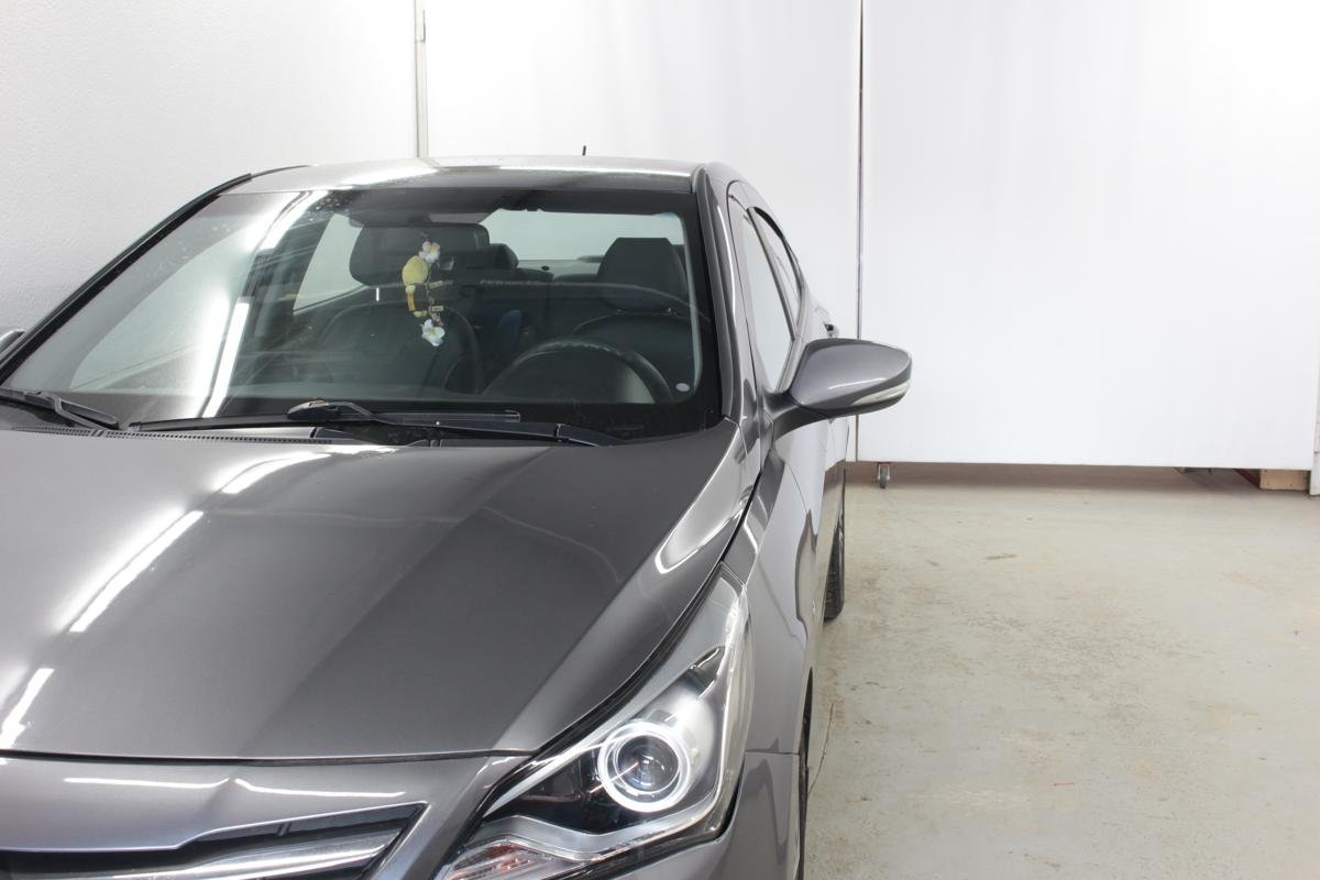 Дефлекторы окон 2D 6 шт (для кузова седан) для Hyundai Solaris I Рестайлинг