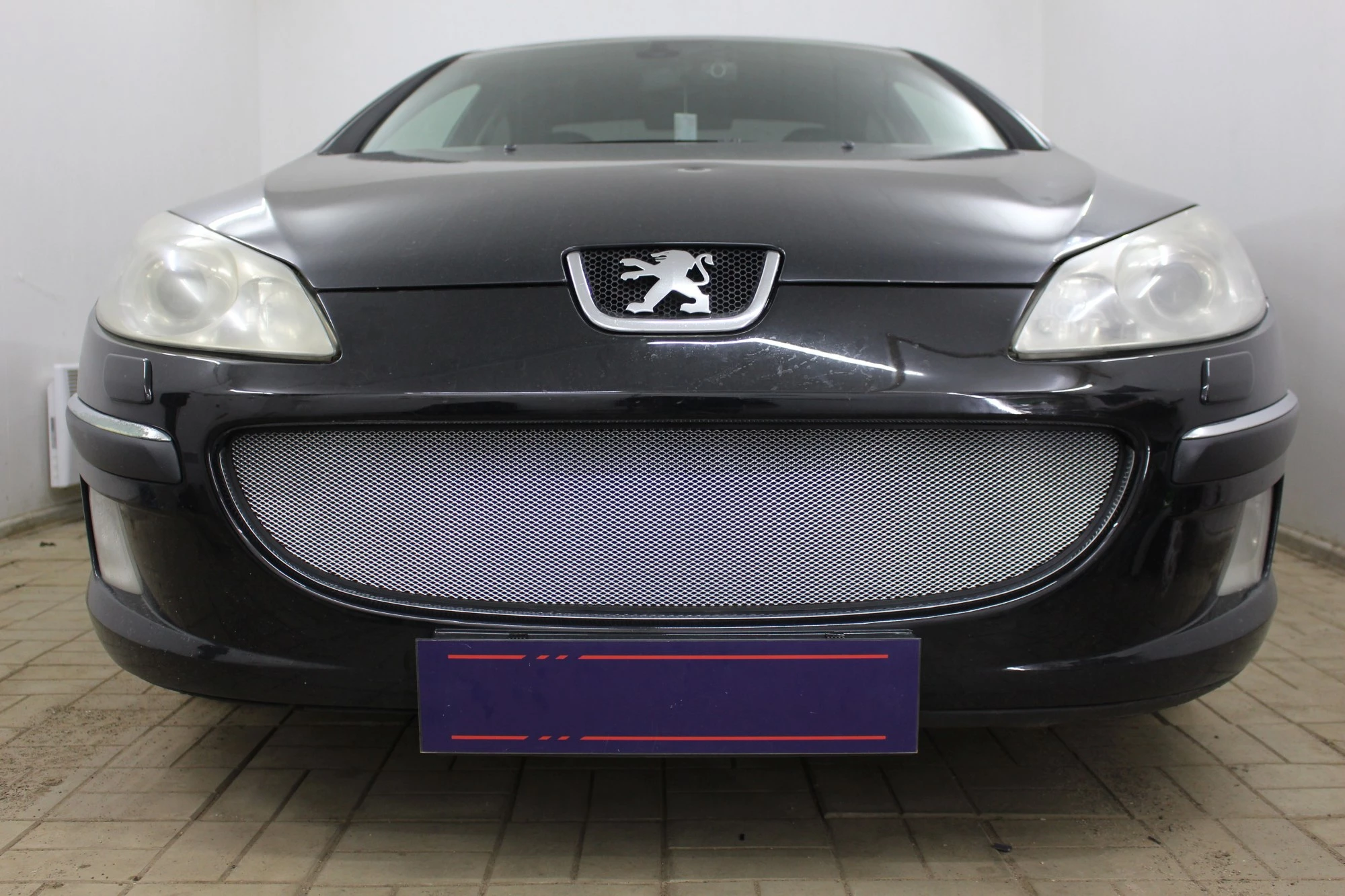 Защитная сетка радиатора низ для Peugeot 407