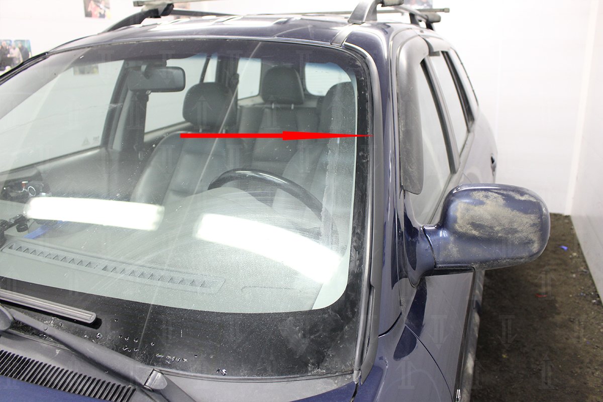 Дефлектор (водосток) лобового стекла для Hyundai Santa Fe II Рестайлинг