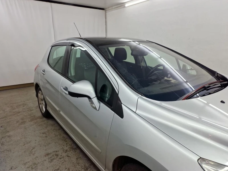 Дефлекторы окон 2D с хром накладками 4 шт. для Peugeot 308 I Хром Стрелка 11 2D392-4C.S11
